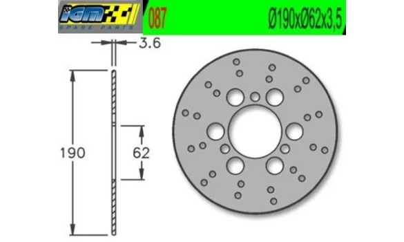 Disco Freno Derbi Atlantis DEL - 087 -