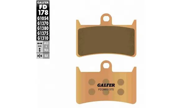 Pastillas Freno Galfer FD178-G1380 198MS