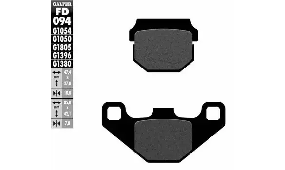 Pastillas Freno Galfer FD094-G1050 P101