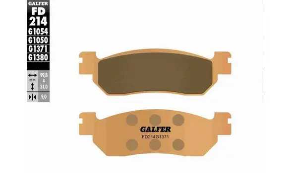 Pastillas Freno Galfer FD214-G1380 155HF