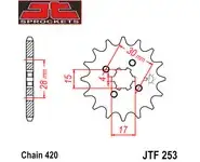 Piño Honda NSR 75 13-Z -JTF253