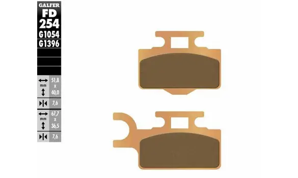 Pastillas Freno Galfer FD254-G1396