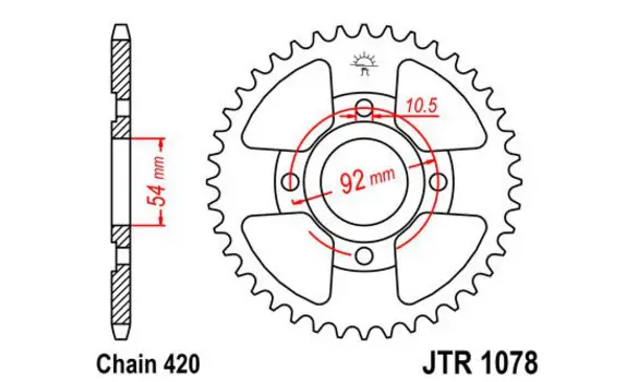 Plato Yamaha TZR 50 47-Z