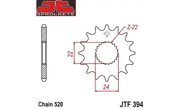 Piño Aprilia RS 125 2T 13-Z -JTF394-