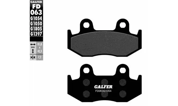 Pastillas Freno Galfer FD063-G1054 -P104