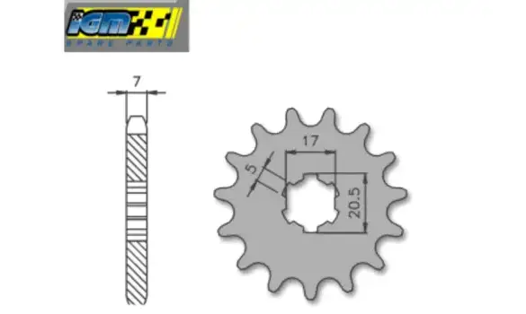 Piño Derbi TT 74 16-Z