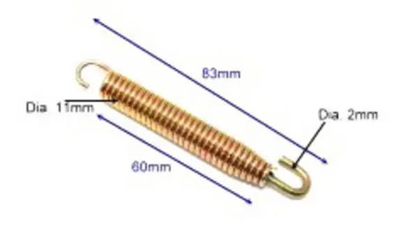 Muelle Escape Largo 83mm