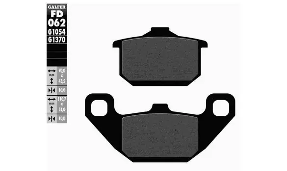 Pastillas Freno Galfer FD062-G1054