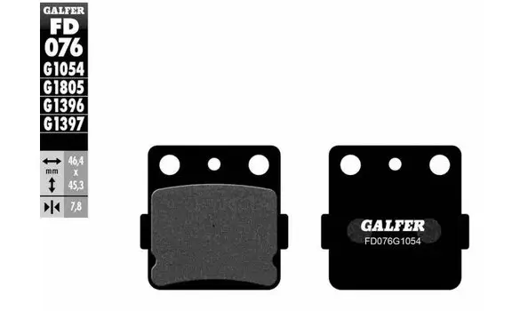 Pastillas Freno Galfer FD076-G1054