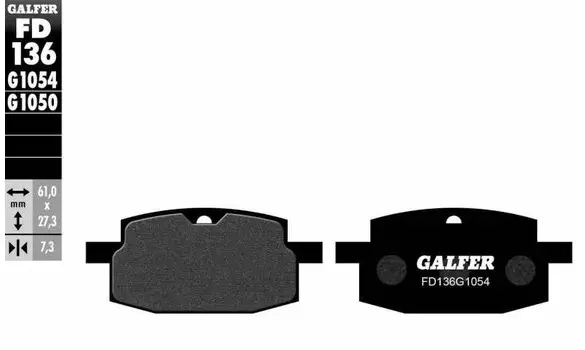 Pastillas Freno Galfer FD136-G1050 -P111
