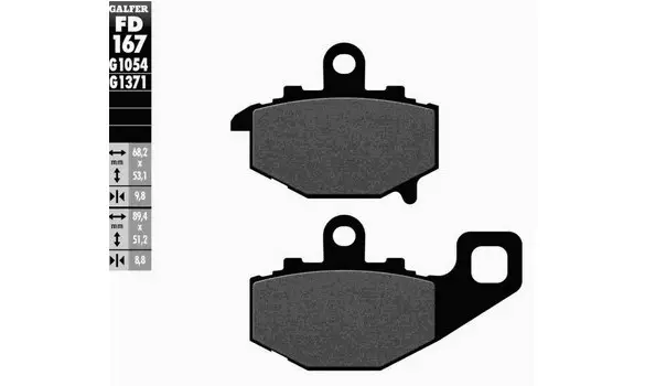 Pastilla Freno Galfer FD167-G1054 687HF