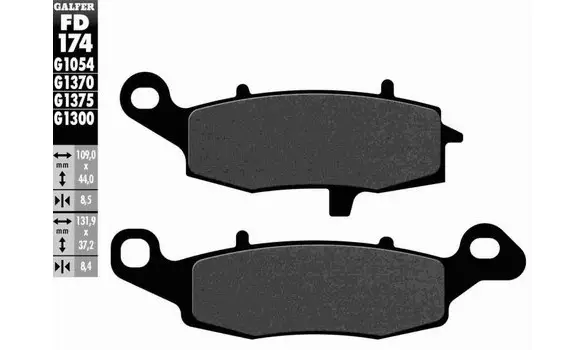 Pastillas Freno Galfer FD174-G1054