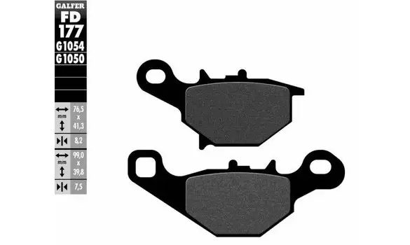 Pastillas Freno Galfer FD177-G1054 122HF