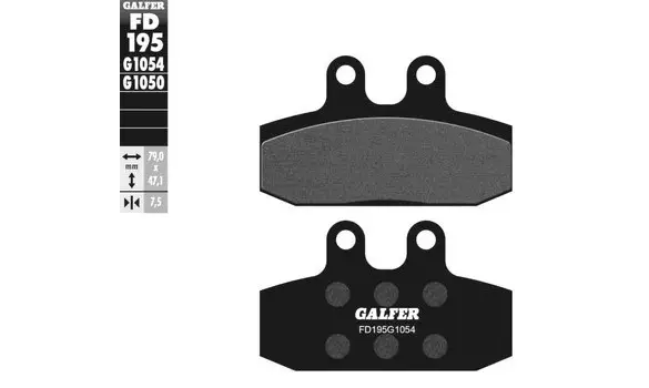 Pastillas Freno Galfer FD195-G1050 124HF