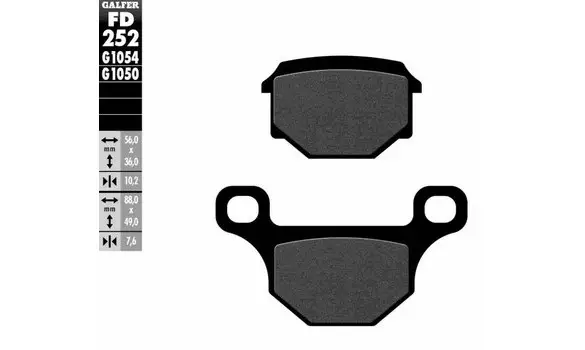 Pastillas Freno Galfer FD252-1054 -203HF