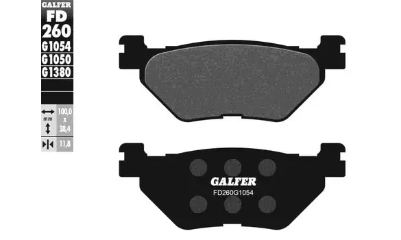 Pastillas Freno Galfer FD260-G1050 -P169