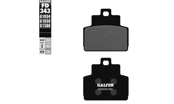 Pastillas Freno Galfer FD343-G1050 -P191