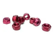 20 Tuercas 5mm Rojo Autoblocantes