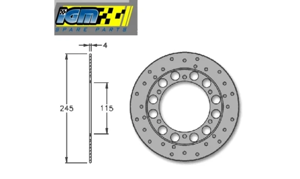 Disco Freno Yamaha TZR 80 DEL - 057 -