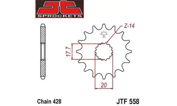 Piño Yamaha TZR 125 R 16-Z -JTF558156