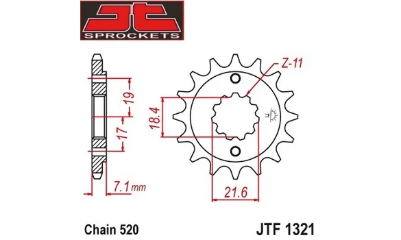 Piño Honda CBF 250 13-Z -JTF1321-