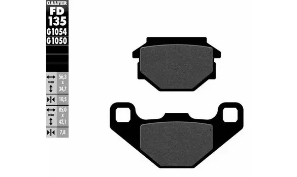 Pastillas Freno Galfer FD135-G1050 -P102