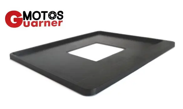 Portamaticulas Moto Plastico Negro