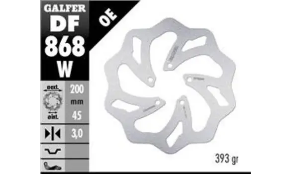 Disco freno Metrakit MKX 65 Delantero