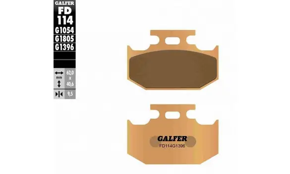 Pastillas Freno Galfer FD114-G1396