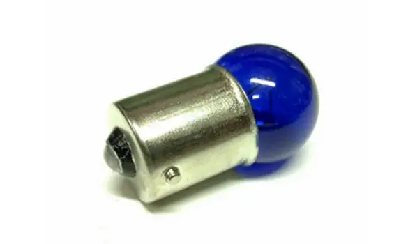 Lampara 12V 10W 1 Polo Bayoneta15mm Azul