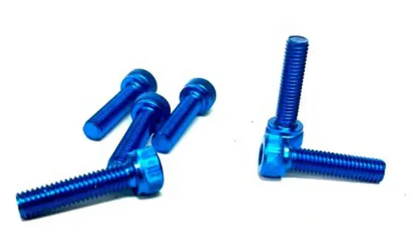 6 Tornillos Allen 6x20 Azul
