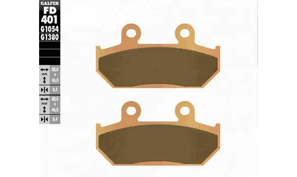 Pastillas freno Galfer FD401-G1380 -P182