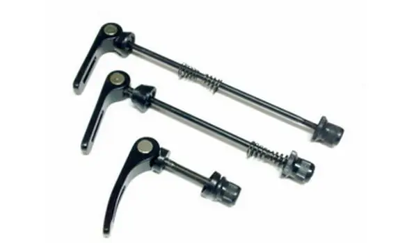 Juego Cierres Bici Aluminio Negro