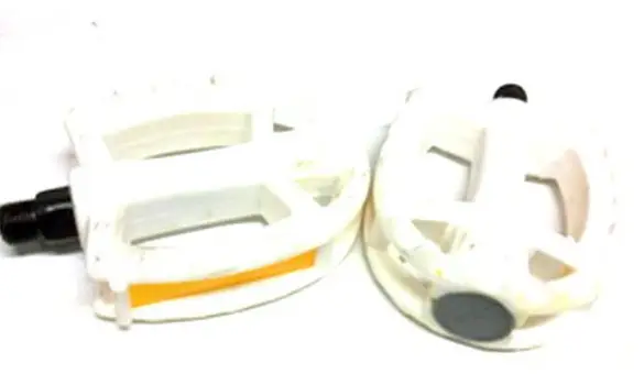 Pedales Bici BMX Blancos M14 (9/16)