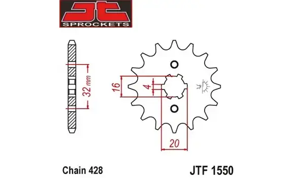 Piño Yamaha YZF-R 125 14-Z