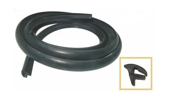 Goma Cofano Vespa Negro 3 Metros