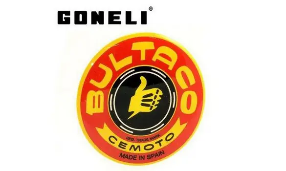 Anagrama Deposito Bultaco Rojo Amarillo