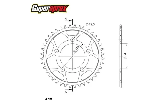 Plato Honda CB 500 40-Z -JTF1225-