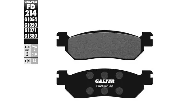 Pastillas Freno Galfer FD214-G1050 155HF