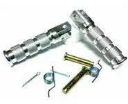 Reposapies Scooter Aluminio Plata