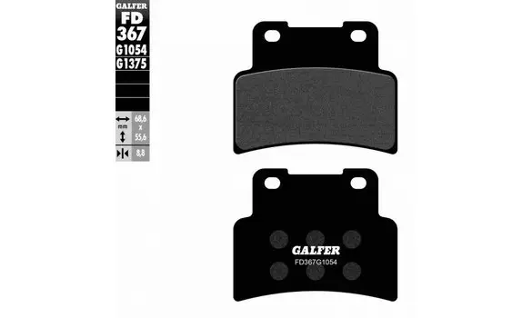 Pastillas Freno Galfer FD367-G1054 214HF
