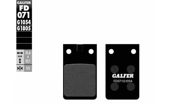 Pastillas Freno Galfer FD071-G1054 -P132
