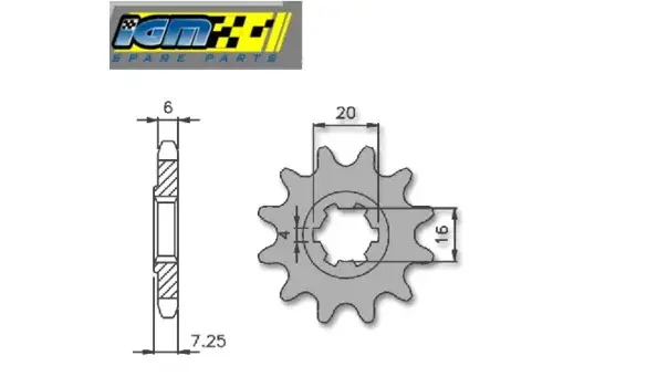 Piño Suzuki RMX 50 11 Dientes