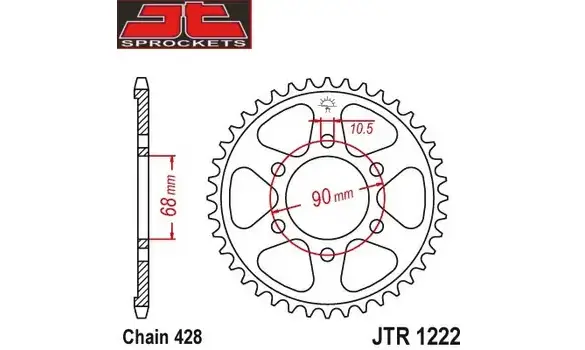 Plato Honda CB 125 R 47-Z -JTF1222-