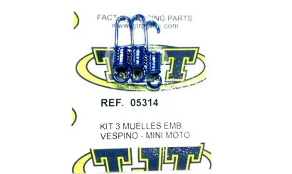 Muelles Zapata Embrague Vespino TJT Azul