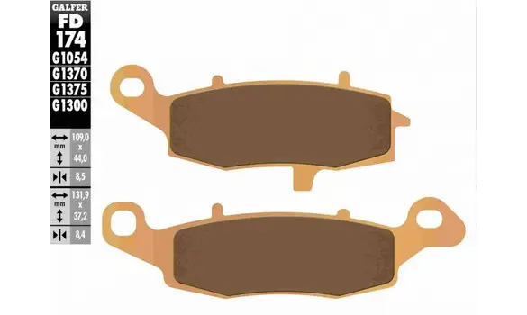 Pastillas Freno Galfer FD174-G1370