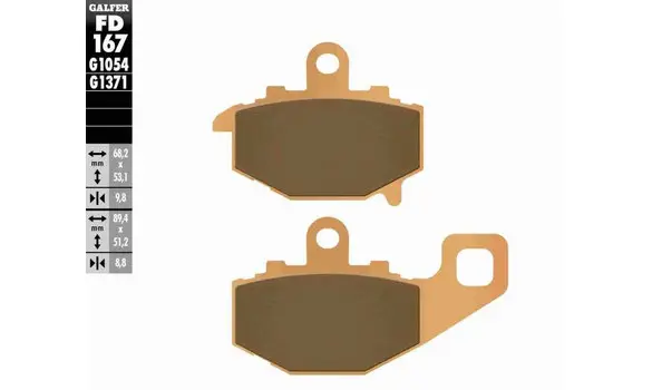Pastillas Freno Galfer FD167-G1371 687HF