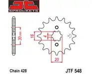 Piño Yamaha YBR 125 13-Z -JTF548-