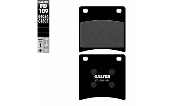 Pastillas Galfer FD109-G1054 - 620HF -