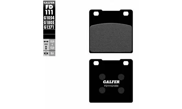 Pastillas Freno Galfer FD111-G1054